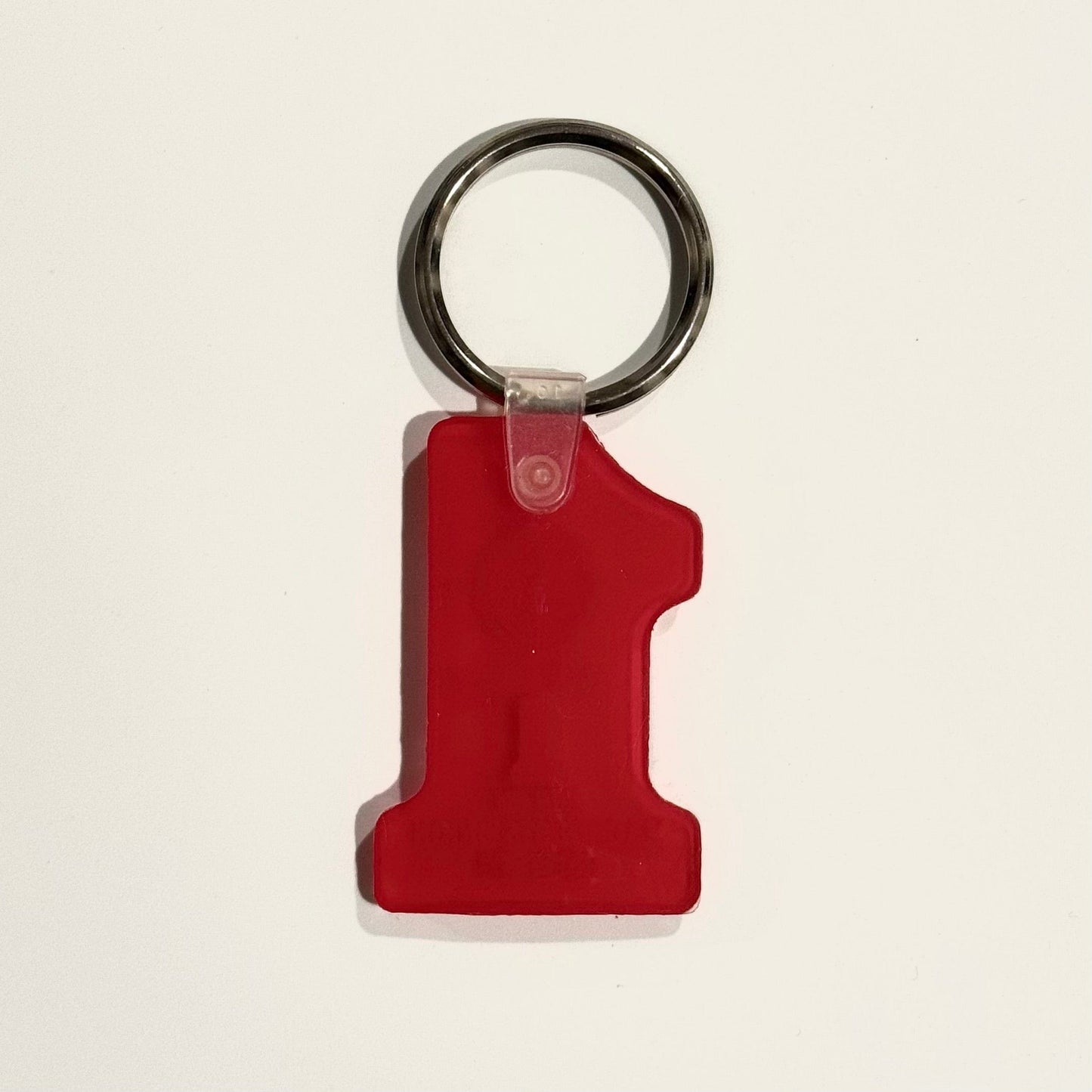 Vintage ‘IAM - Machinists’ Keychain Key Ring Red Soft Touch #1, Local 828