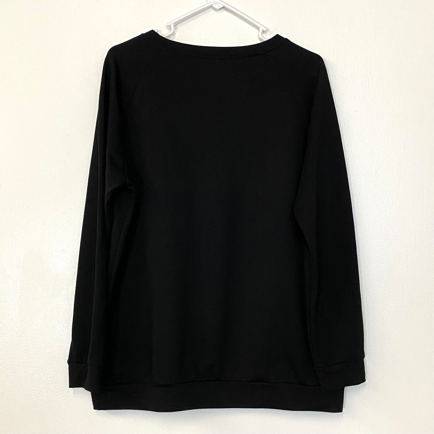 Funny Novelty Womens Size XXL ‘Yes, I’m Cold - Me, 24/7’ Black Sweatshirt L/s EUC