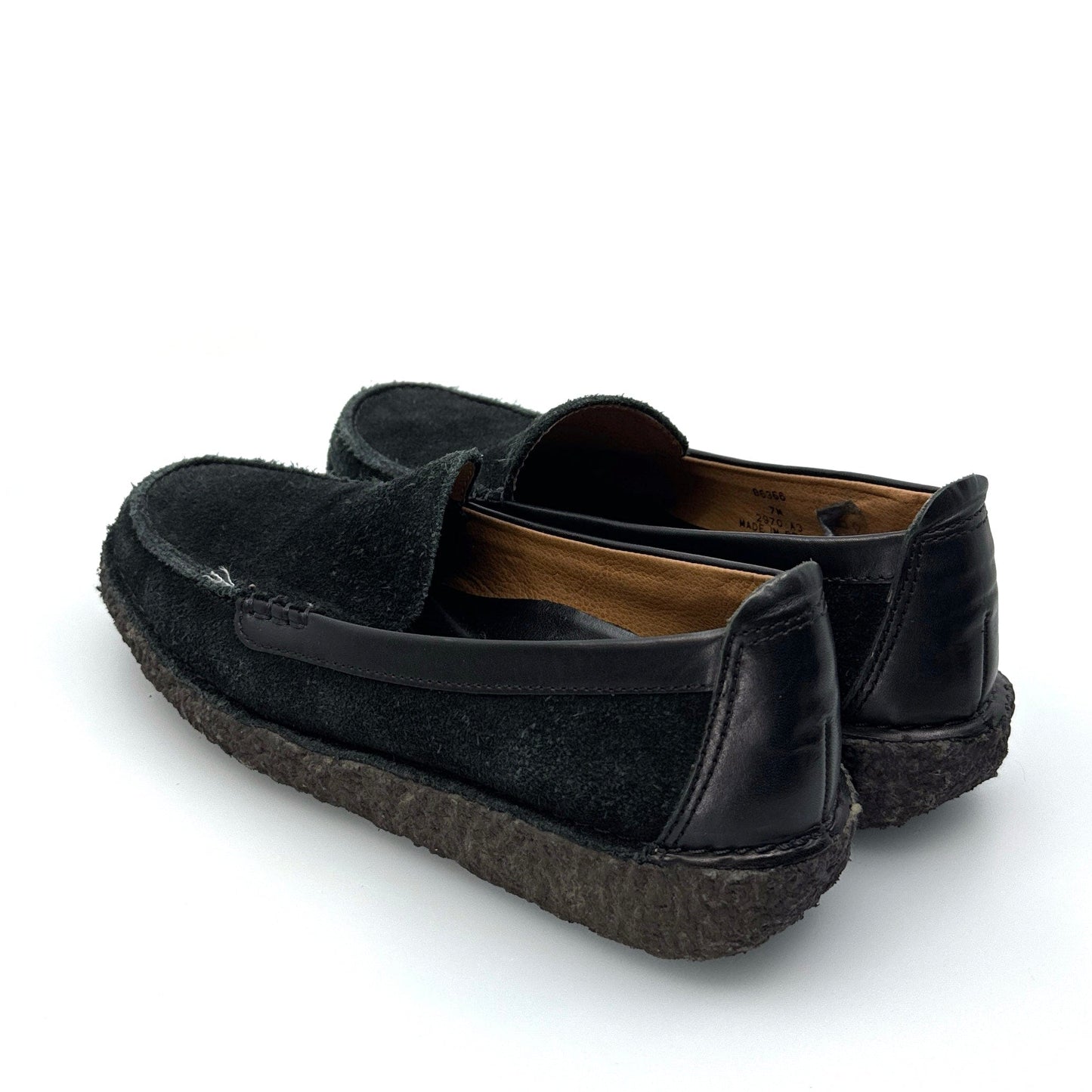 Lands’ End | Venetian Suede Crepe Sole Loafers | Size: 7M | Color: Black | EUC