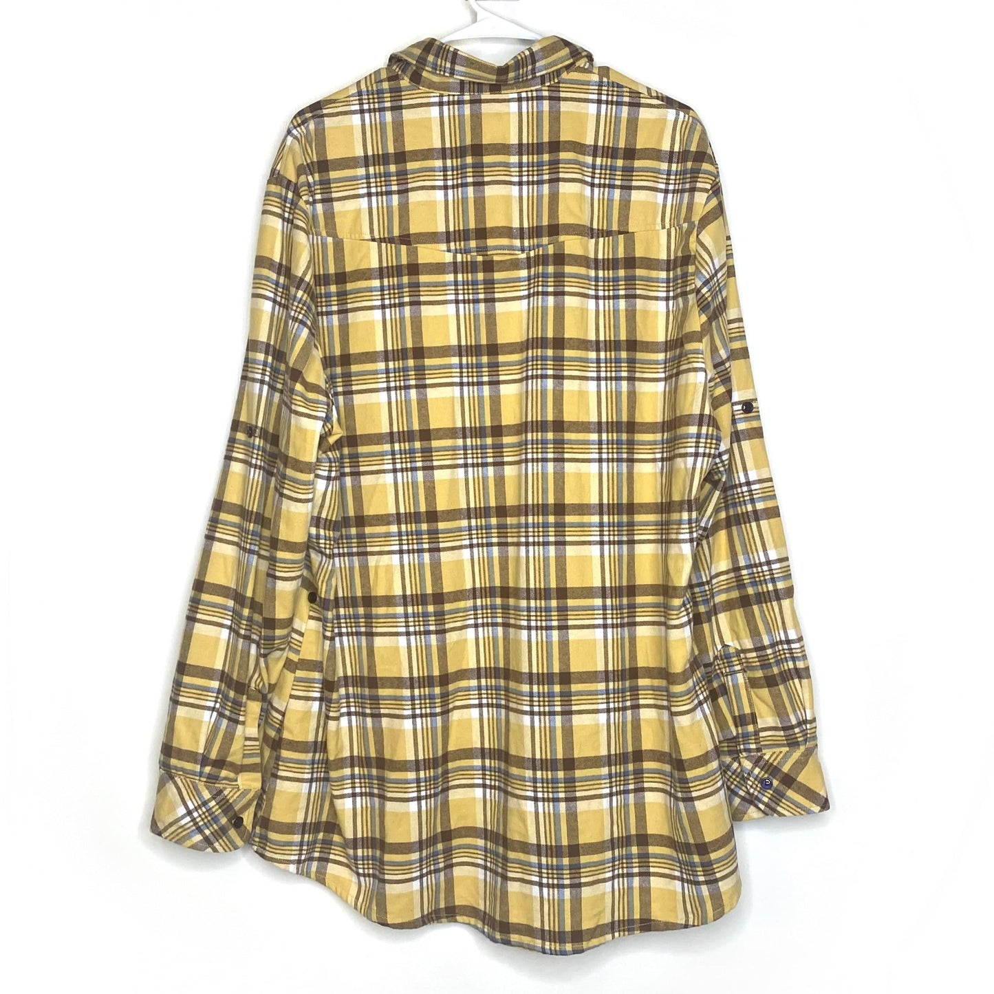 Matchstick Flannel Shirt | XXL | Yellow Plaid | Button-Up L/s | Pre-Owned