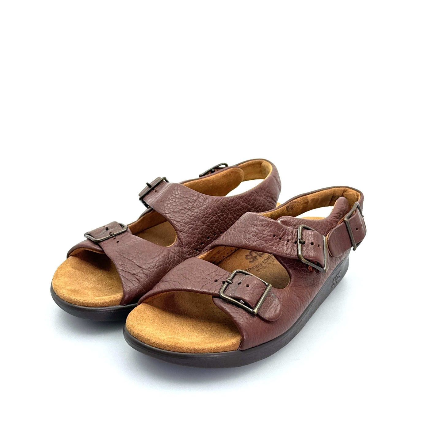 SAS | Womens Relaxed Leather Sandals | Color: Brown | Size: 6.5 | GUC