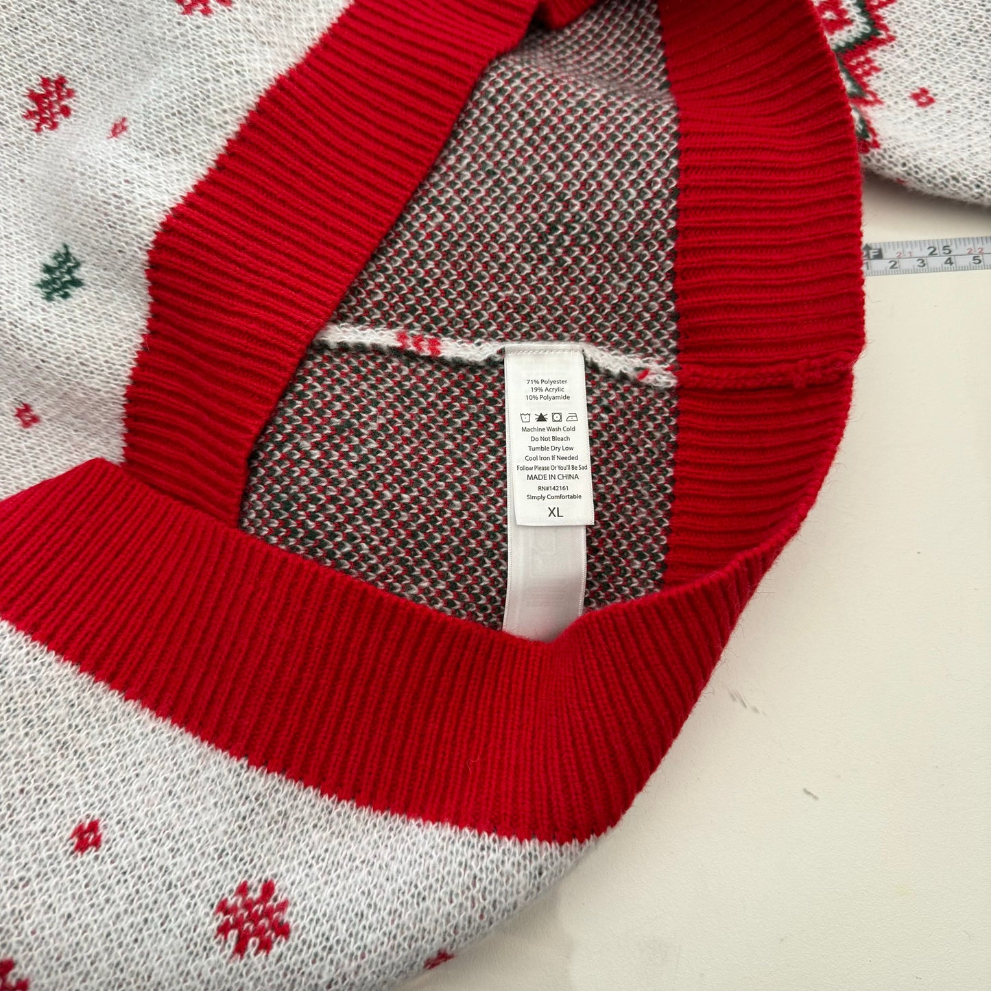 LuLaRoe - Holly Jolly Holiday Collection | HOLIDAY SWEATER | Size: XL (16-18) | Red/white/green | Christmas Trees | NWT