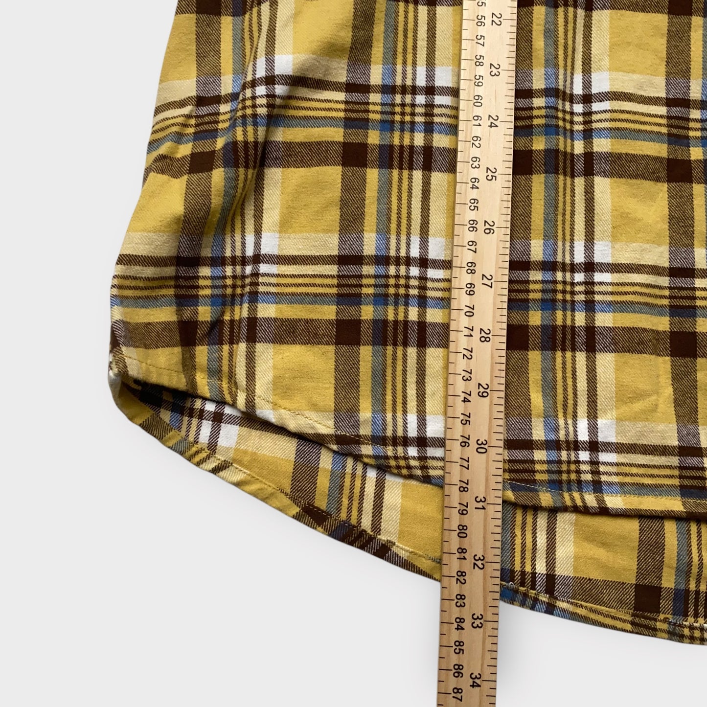 Matchstick Women's Yellow Plaid Flannel Button-Up Shirt - Size XXL - Long Sleeve