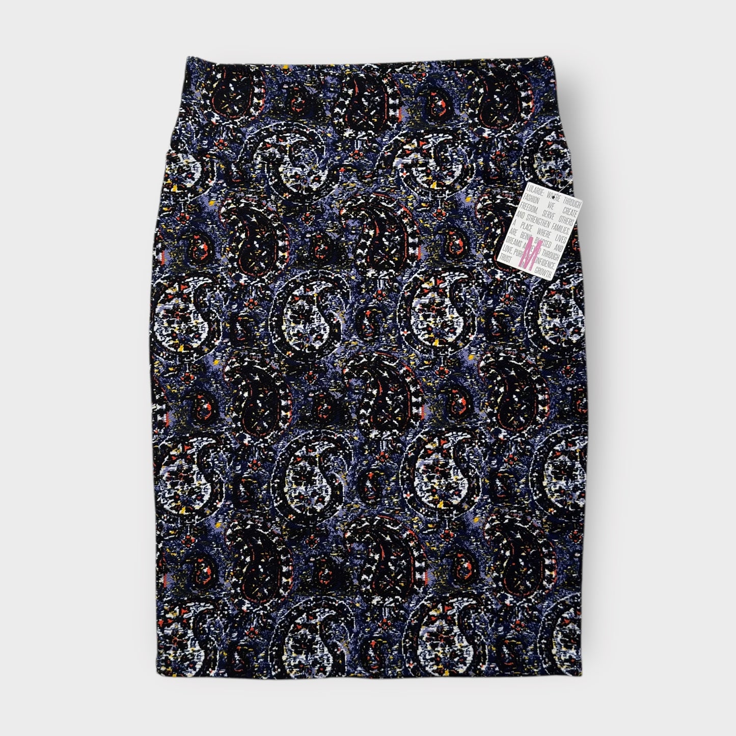 LuLaRoe Cassie Pencil Skirt - Multicolor Paisley - Women's M (8-10) - NWT