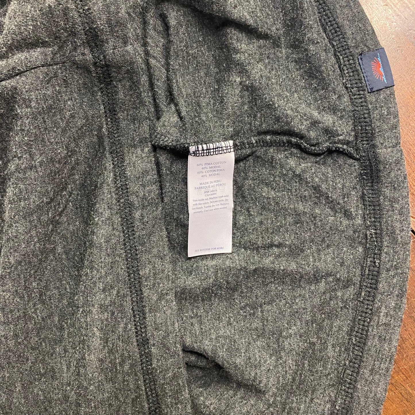 Faherty Mens Size XL Gray ¼ Cloud Cotton Sweater Sweatshirt L/s EUC