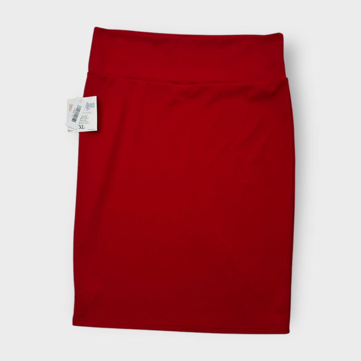 LuLaRoe Cassie Pencil Skirt - Solid Candy Red - Size XL (16-18) - NWT