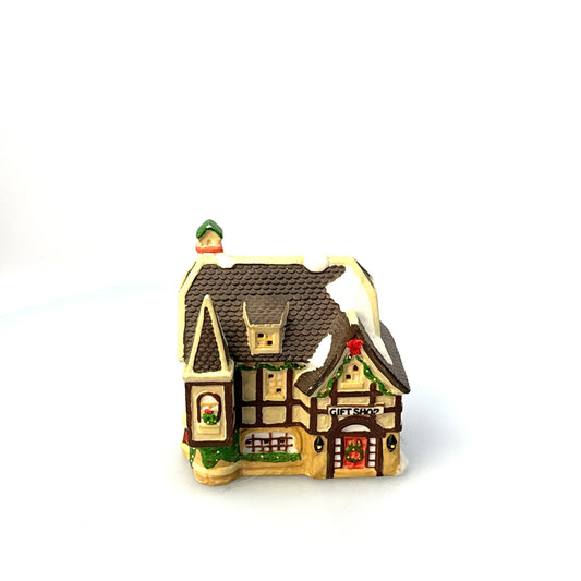 Christmas Village | Porcelain Lighted House Gift Shop | EUC