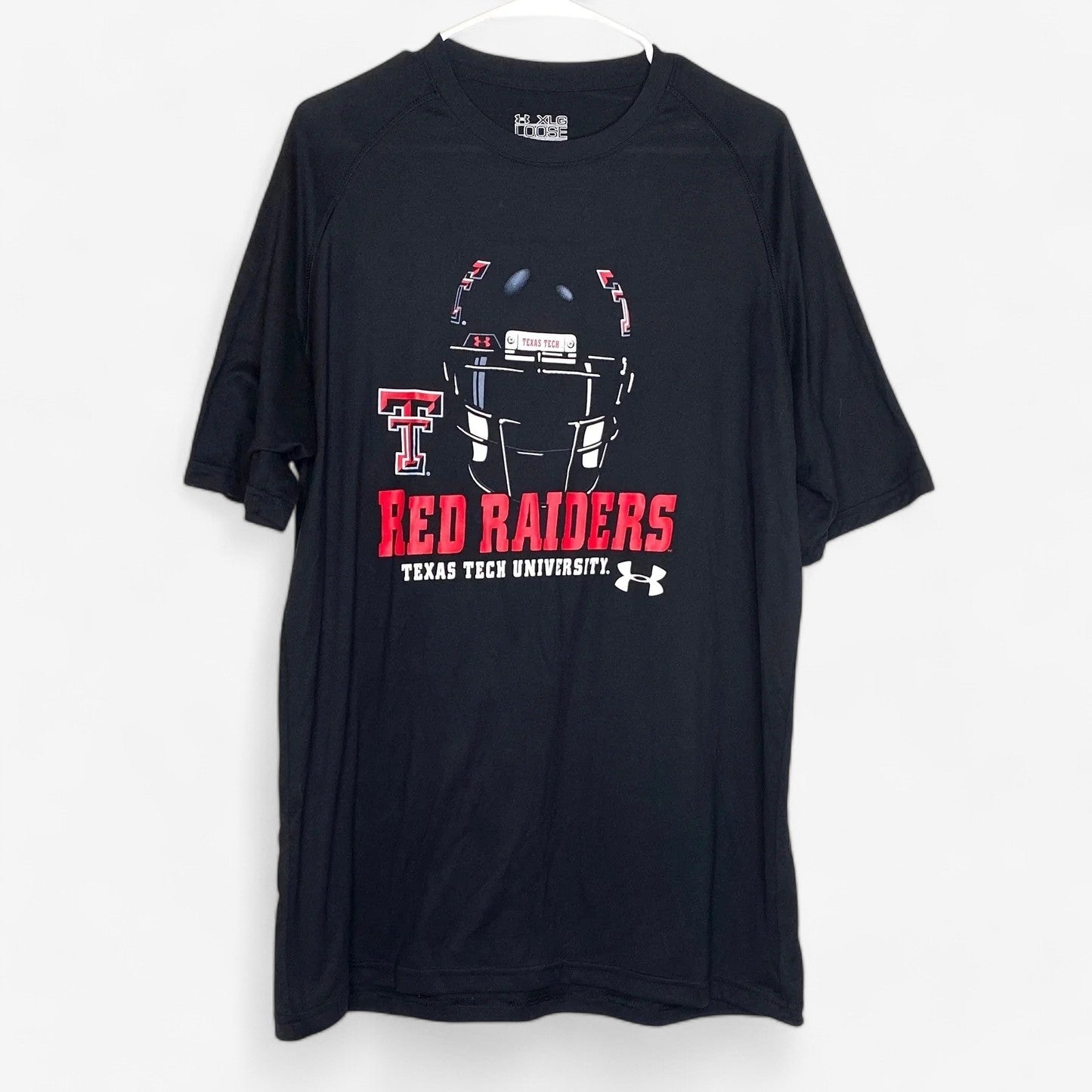 Under Armour Men's Texas Tech Red Raiders Football T-Shirt - Loose Fit - Black XL