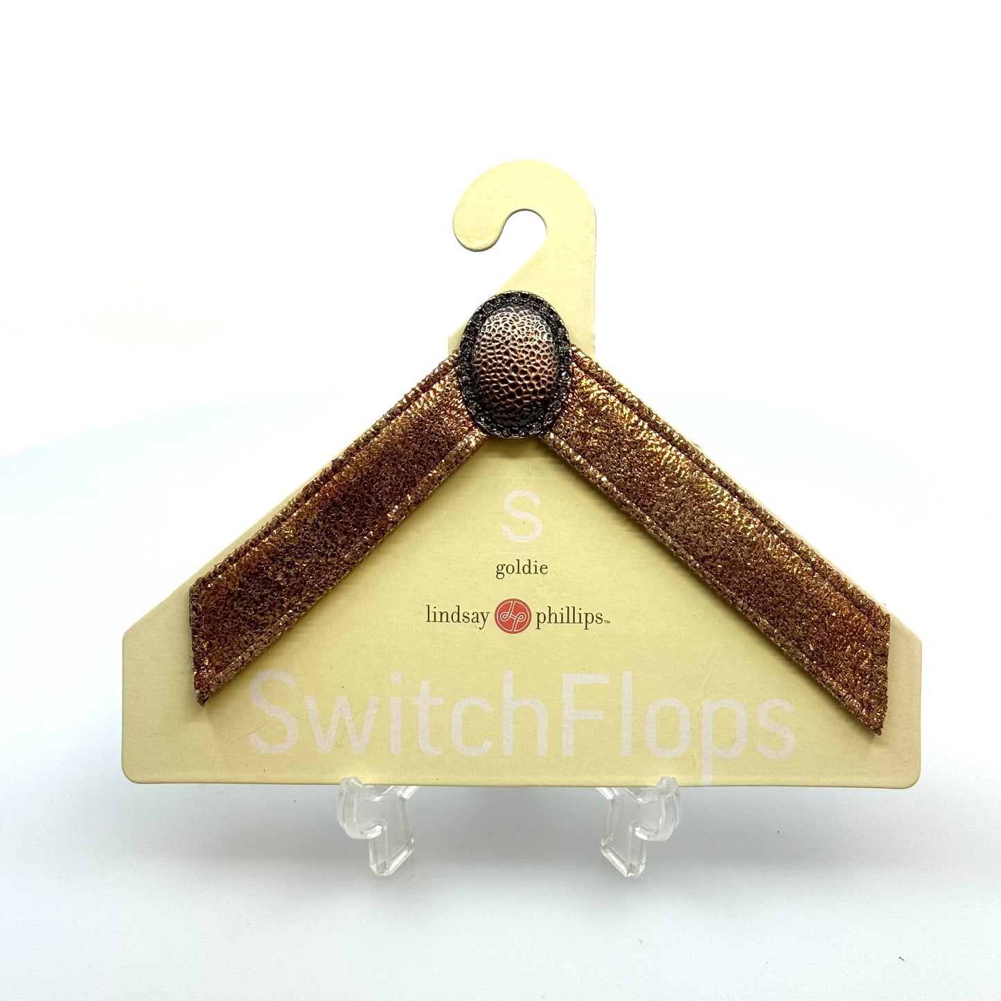 Lindsay Phillips Switchflops | 'Goldie' Interchangeable Flip-Flop Straps | Color: Gold | Size: S | NEW