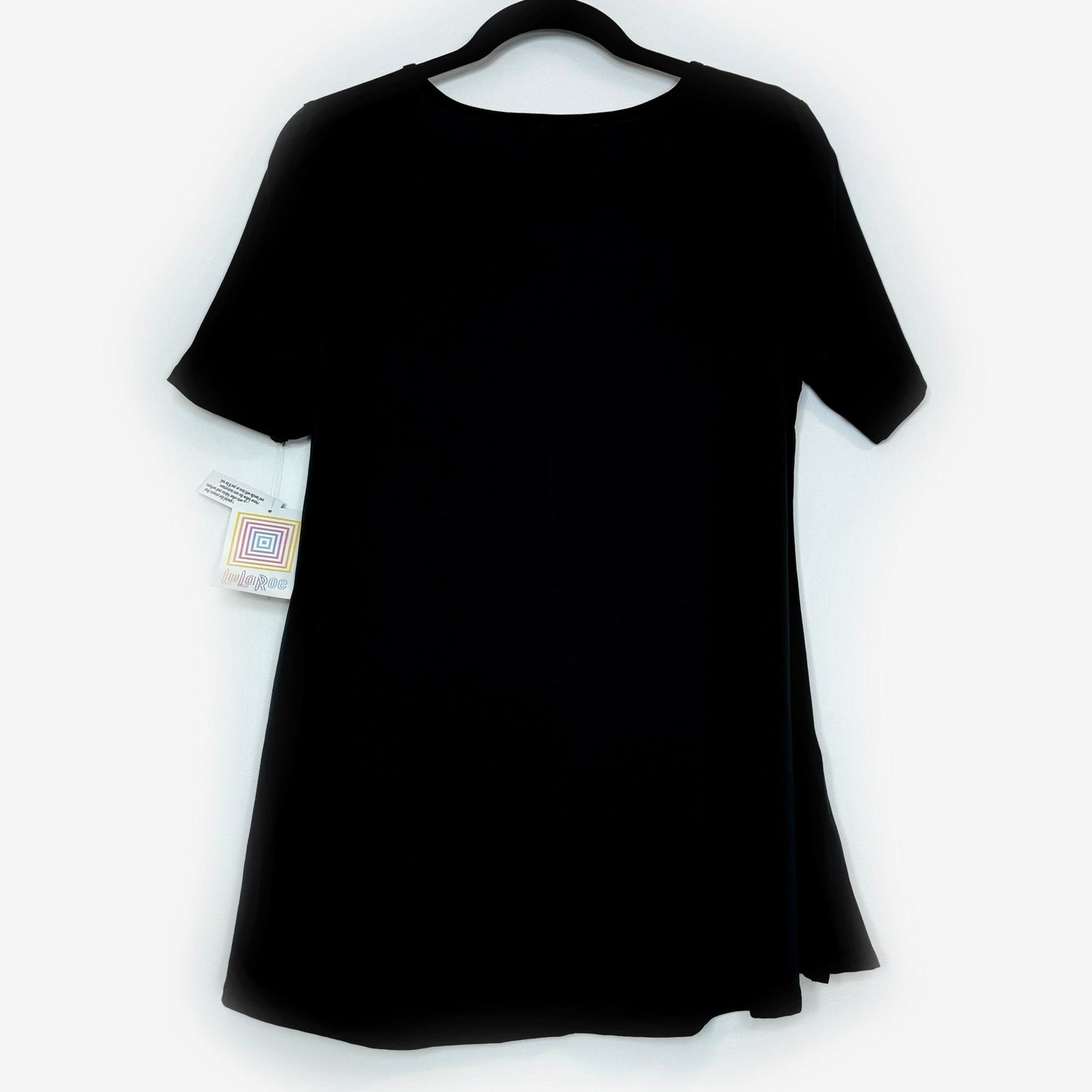 LuLaRoe NOIR | Perfect T Swing Top | Size: XS (4-10) | Color: Black | Solid | NWT