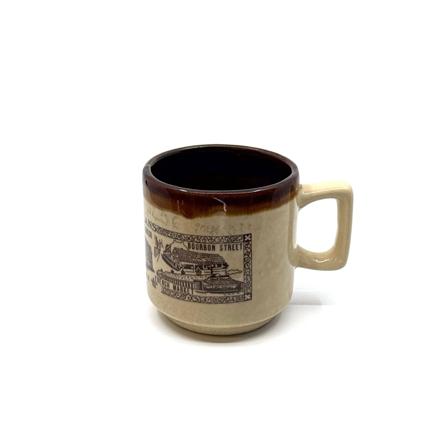 New Orleans Louisiana | Ceramic Speckled Campfire Coffee Cup Mug | 10 fl oz | Brown/Beige