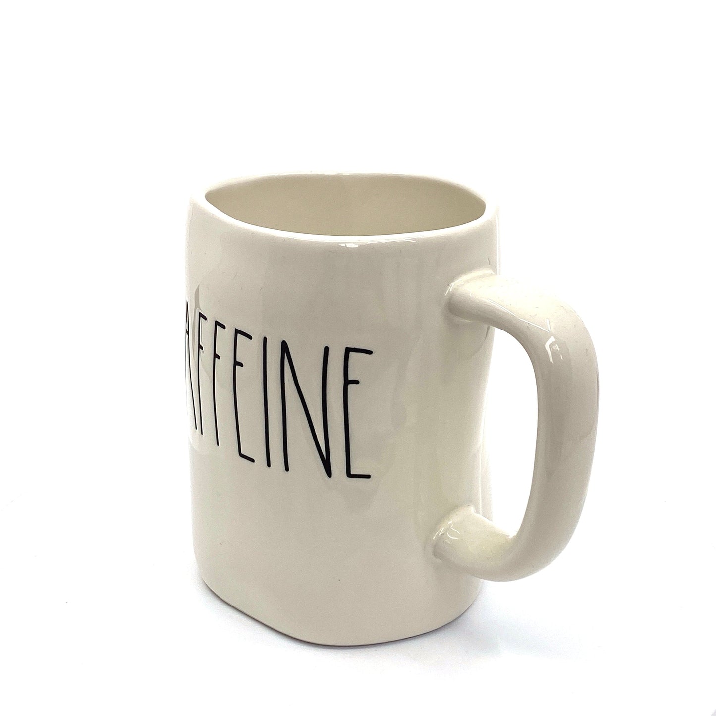 Rae Dunn Artisan Collection ‘CAFFEINE’ Large Letter White Coffee Cup Mug By Magenta