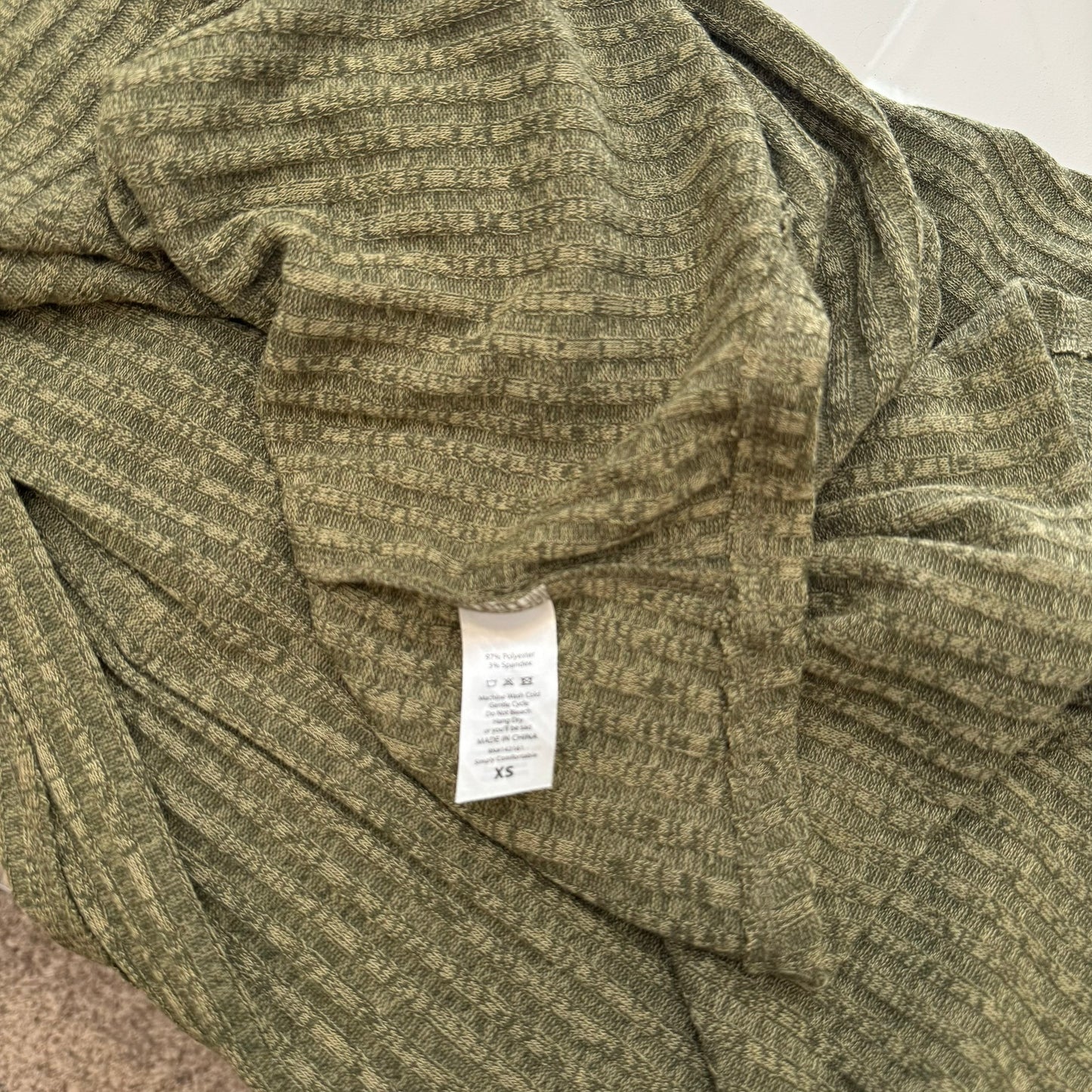 LuLaRoe | Sarah L/s Cardigan Sweater | XS (00-4) | Olive Green | Heathered | NWT