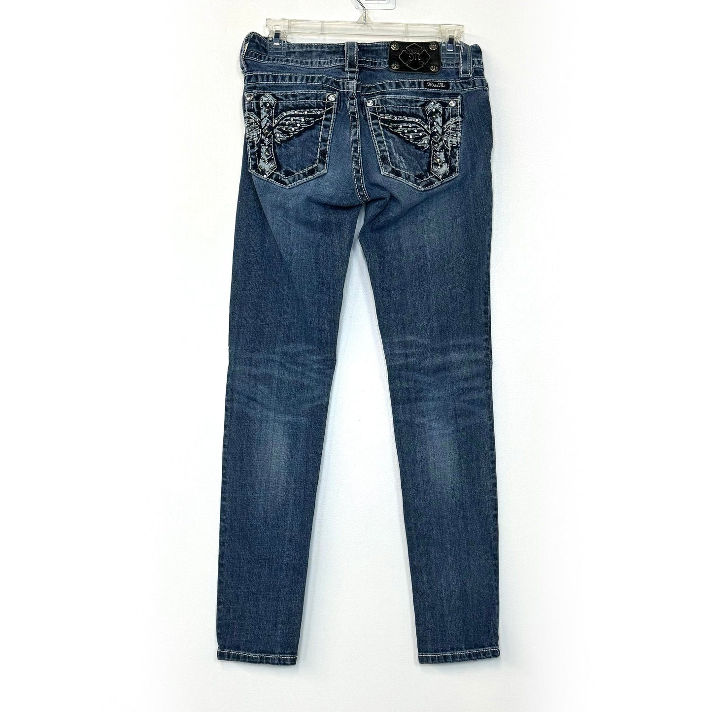 Miss Me | Signature-Rise Skinny Jean JP584852 | Color: Blue (MK 199) | Size: 27