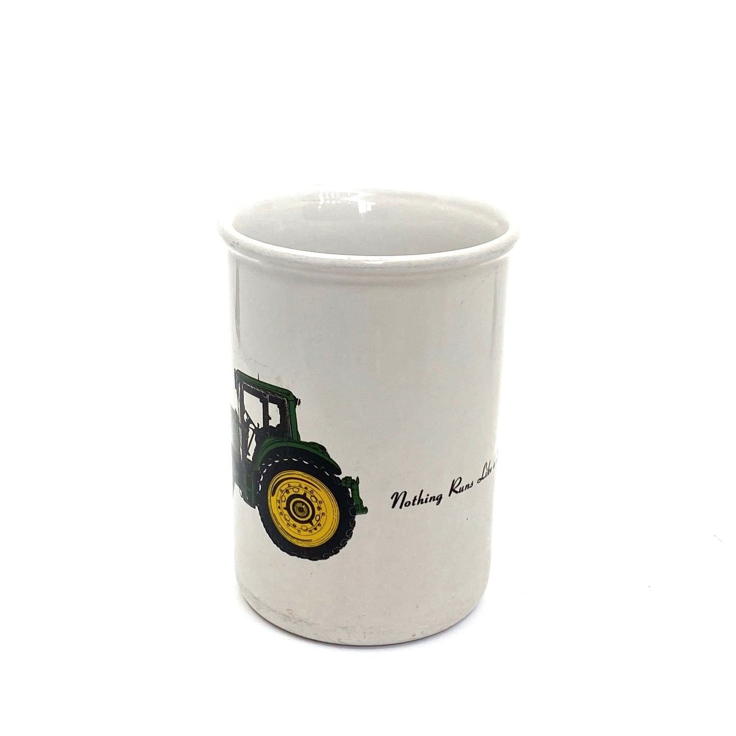 Vintage John Deere Coffee Cup Mug “Nothing runs Like A Deere!” 16 Oz