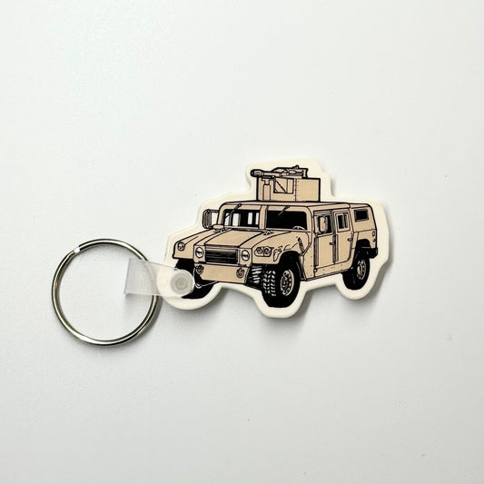 ‘M1097A1 UP-ARMORED HHV AM General’ Keychain Key Ring Rubber Pre-Owned