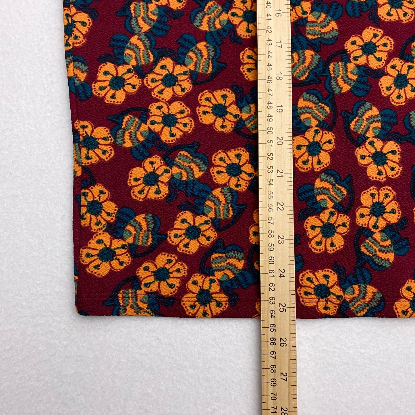 LuLaRoe Cassie Pencil Skirt | XL (18-20) | Red/Yellow Floral | NWT