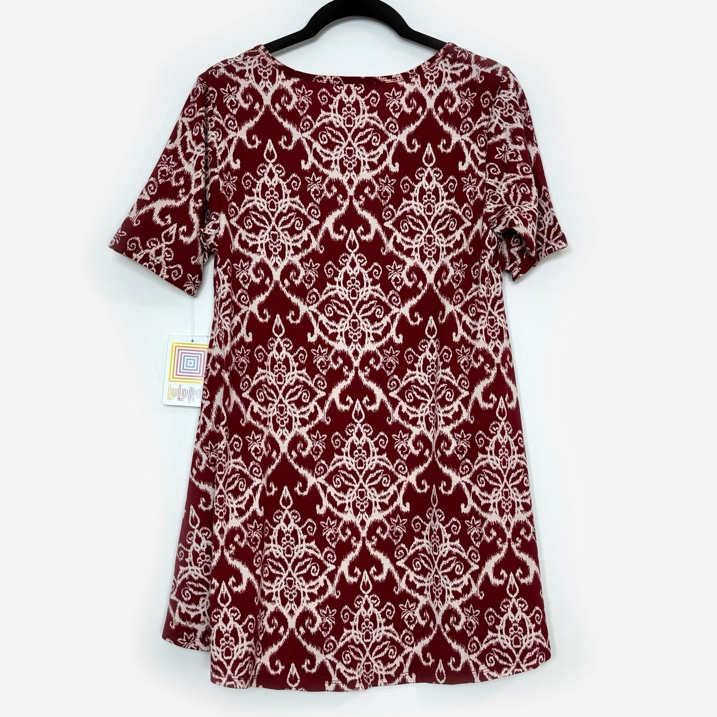 LuLaRoe Vault | Perfect T Swing Top | Size: XXS (0-6) | Color: Red/White | Damask | NWT