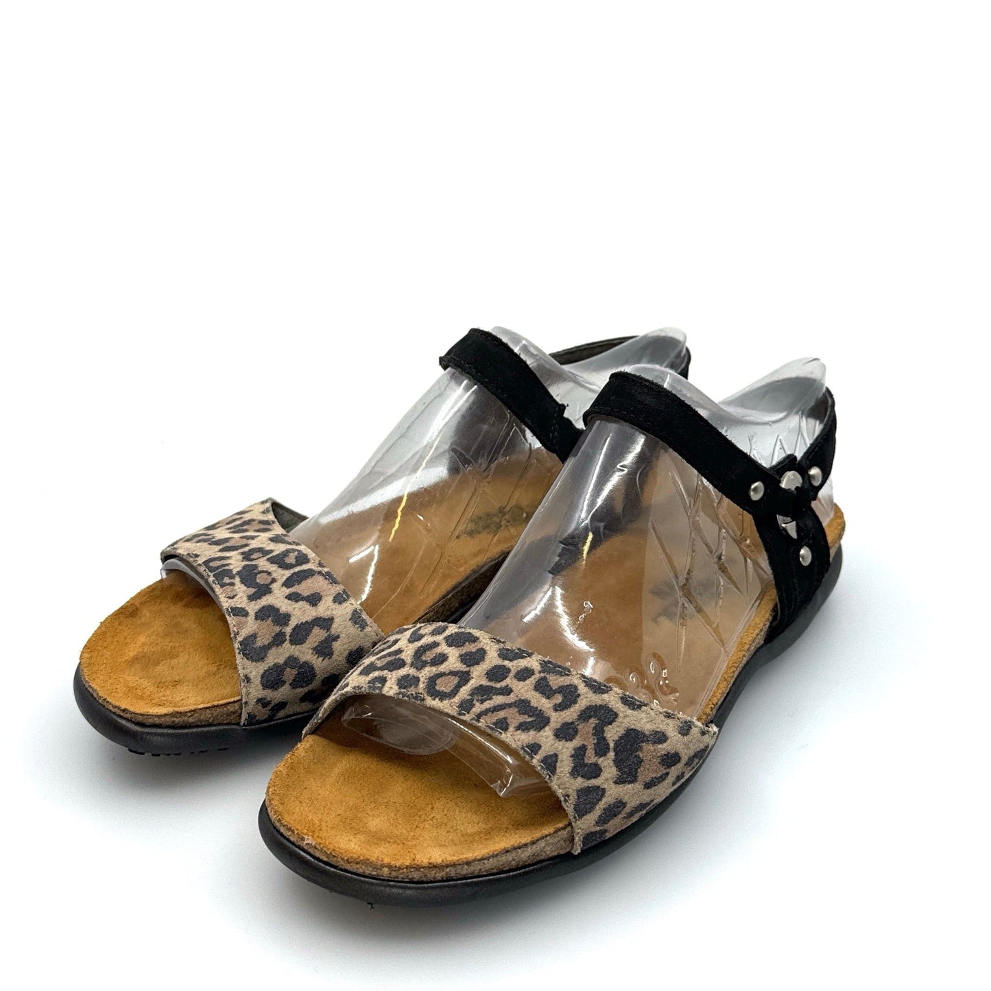 Naot | Womens Sabrina Sandals | Size: 40 | Color: Cheetah Suede/Black Velvet | EUC