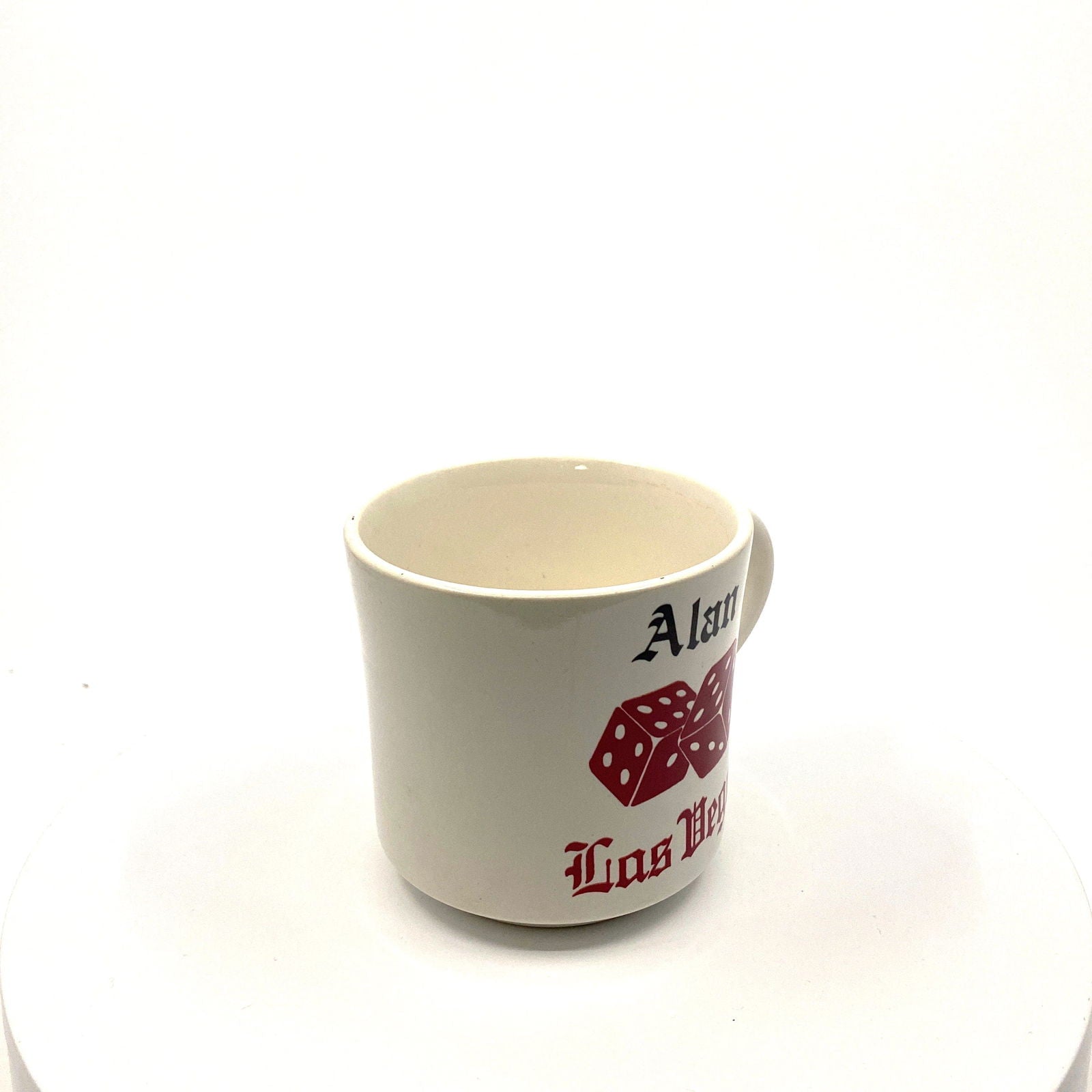 ALAN Las Vegas Dice White Ceramic Personalized Coffee Cup 10 Fl Oz -  | Buy at Parsimony Shoppes