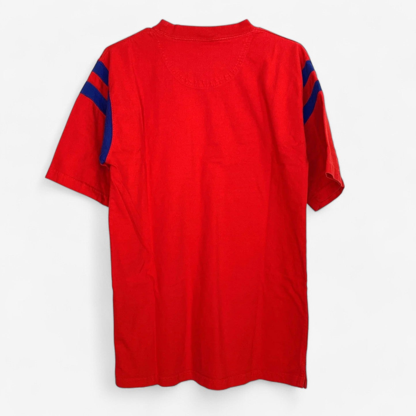 Kansas Jayhawks Men's Red Active Short Sleeve Crew Neck T-Shirt - Size M - Officially Licensed