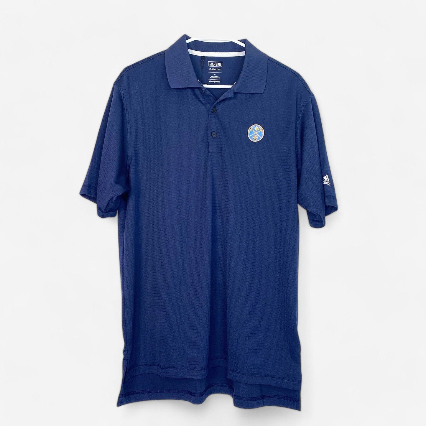 Adidas Climalite Men's Blue Denver Nuggets Polo Golf Shirt - Size M