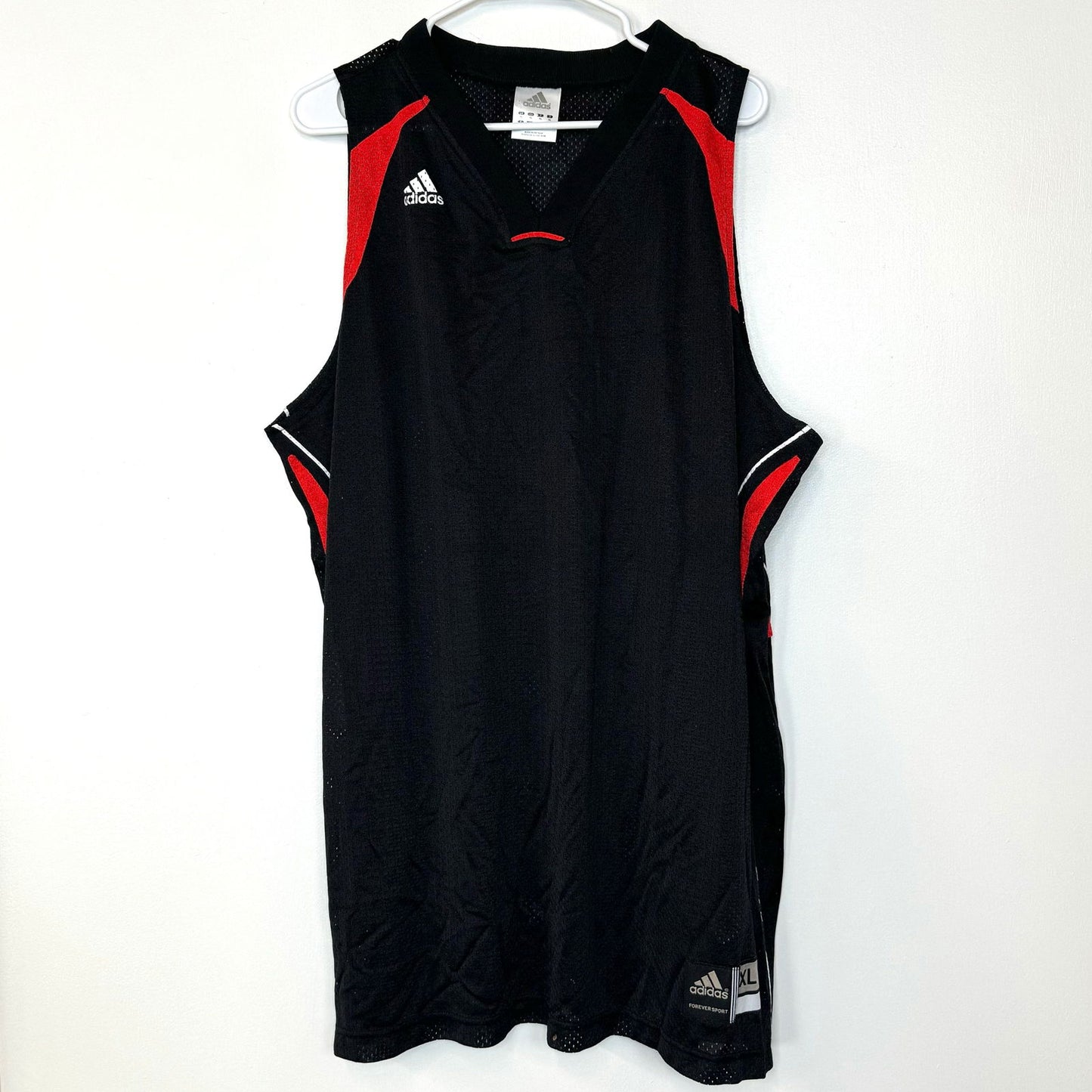 Adidas | Mens Mesh ‘CARDS’ Basketball Mesh Tank Top | Color: Black/Red | Size: XL | NEW -  | Buy at Parsimony Shoppes