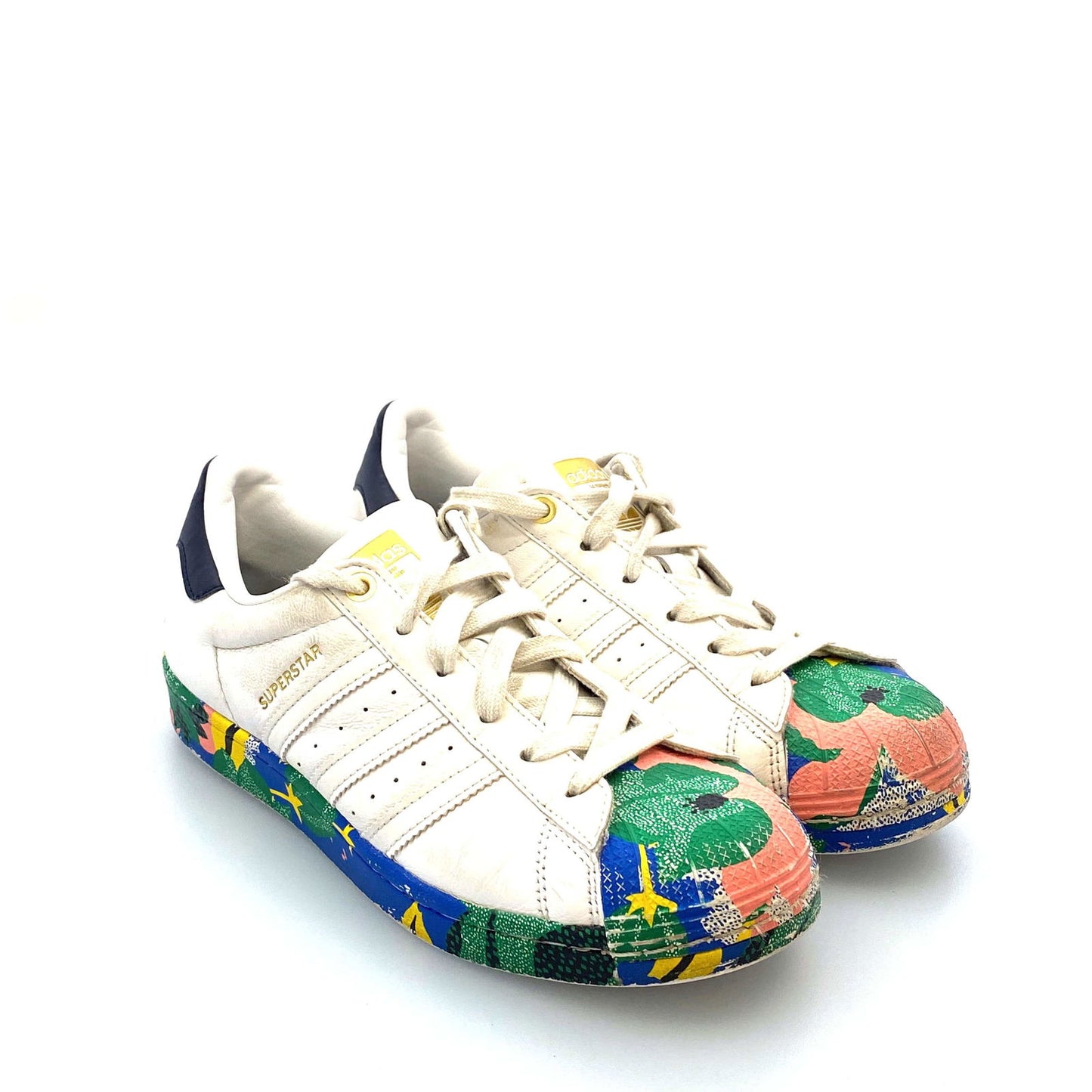 Adidas Originals Womens Size 7 White Superstar Her Studio London FW2526 Floral -  | Buy at Parsimony Shoppes
