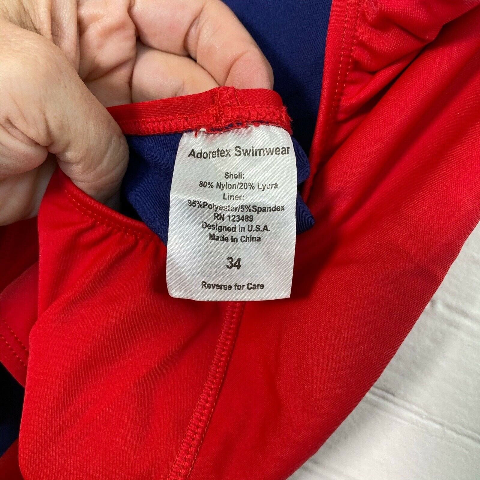 Adoretex Womens Guard Wide Strap One Piece Swimsuit, Red - Size 34 - NWT -  | Buy at Parsimony Shoppes