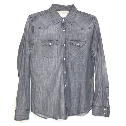 Aeropostale Mens Size S Gray Western Snap-Up Shirt L/s -  | Buy at Parsimony Shoppes