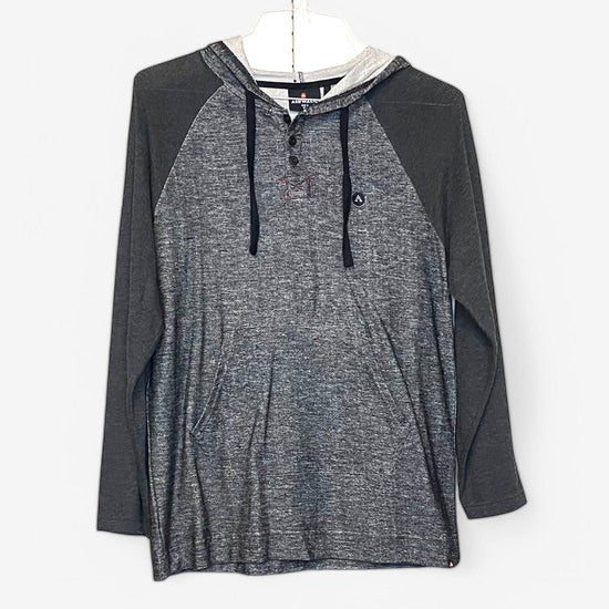 Airwalk Men's Grey Pullover Sweatshirt - Long Sleeve, Size S, New with Tags