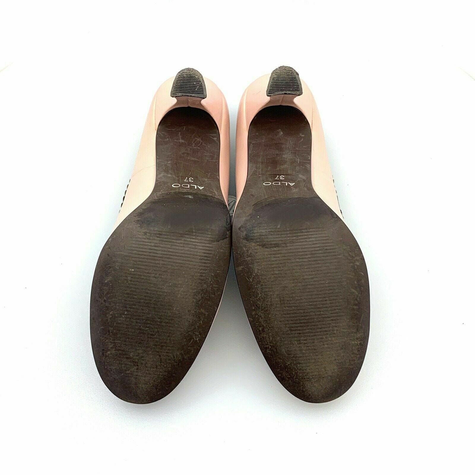 Aldo Womens Round Toe Spool Heel Cutout Flower Pumps, Pink / Brown - Size 6.5 -  | Buy at Parsimony Shoppes