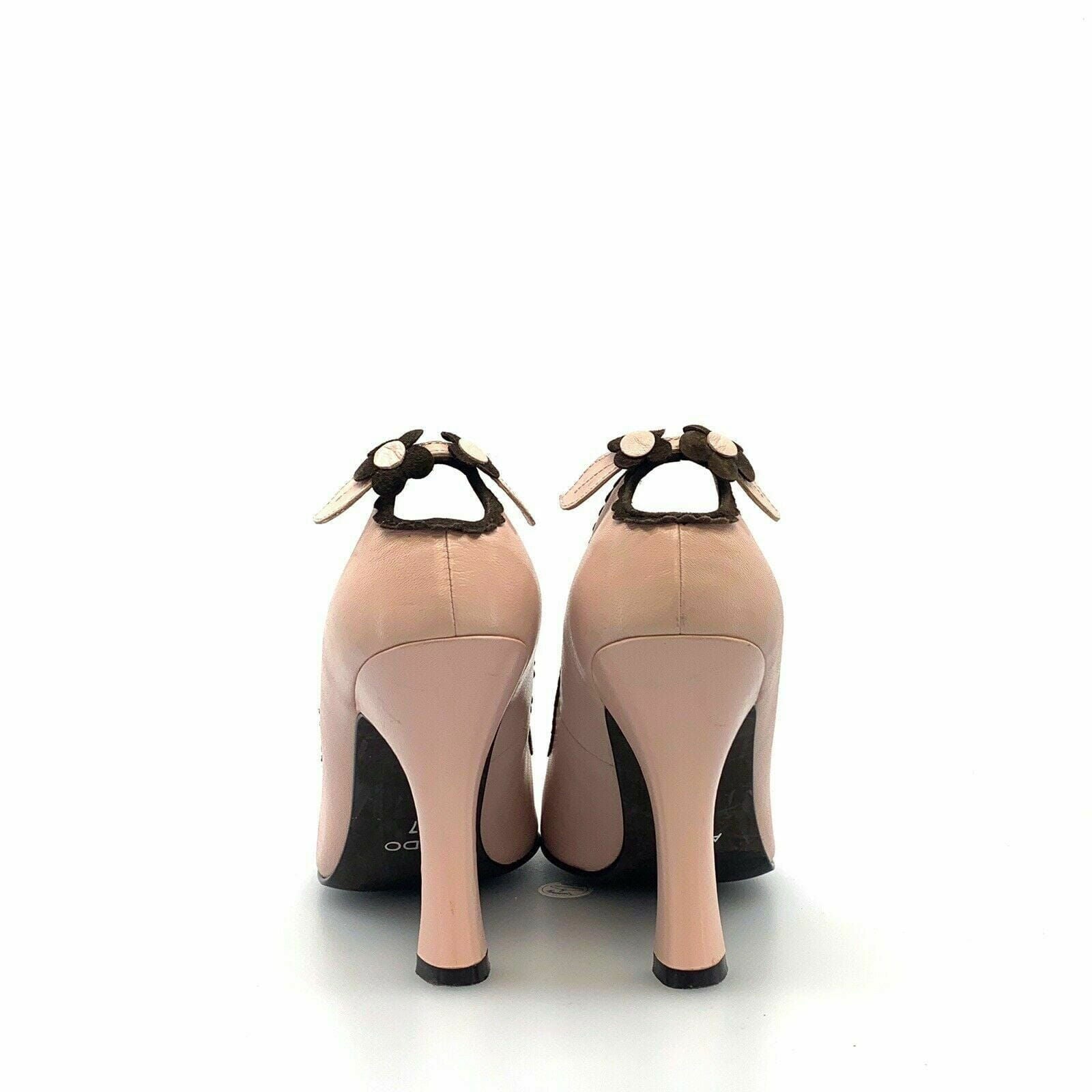 Aldo Womens Round Toe Spool Heel Cutout Flower Pumps, Pink / Brown - Size 6.5 -  | Buy at Parsimony Shoppes