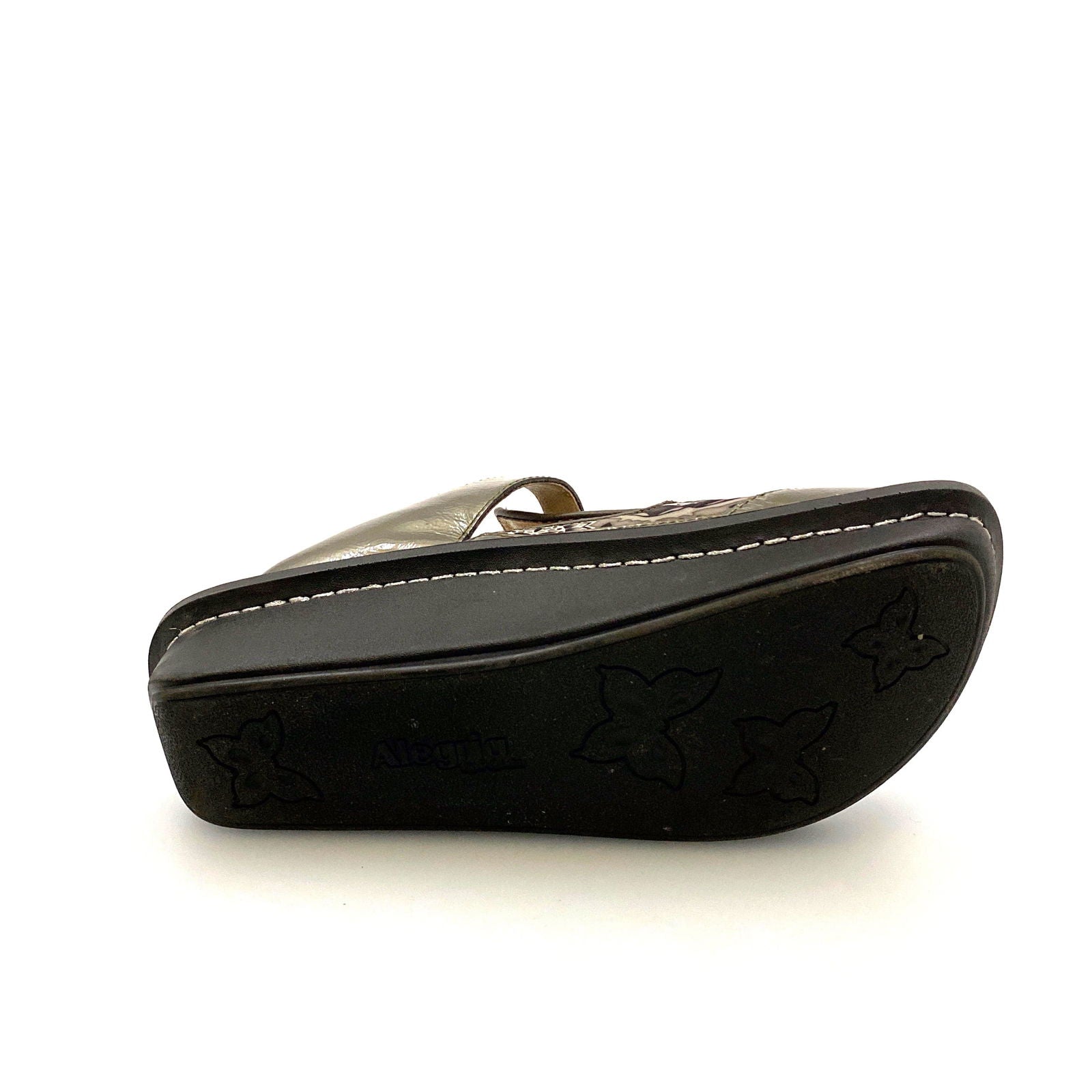 Alegria Womens Size 9 Gunmetal Gray Paisley Open-Back Clog -  | Buy at Parsimony Shoppes