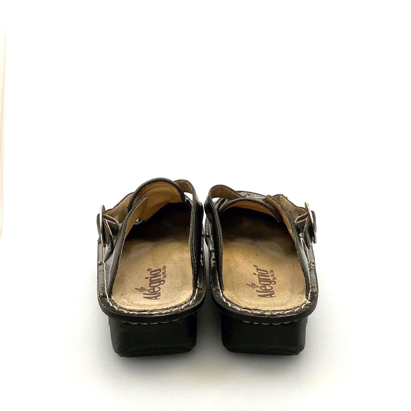Alegria Womens Size 9 Gunmetal Gray Paisley Open-Back Clog -  | Buy at Parsimony Shoppes