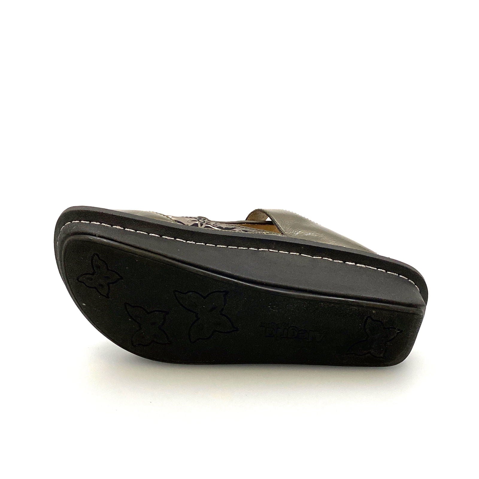 Alegria Womens Size 9 Gunmetal Gray Paisley Open-Back Clog -  | Buy at Parsimony Shoppes