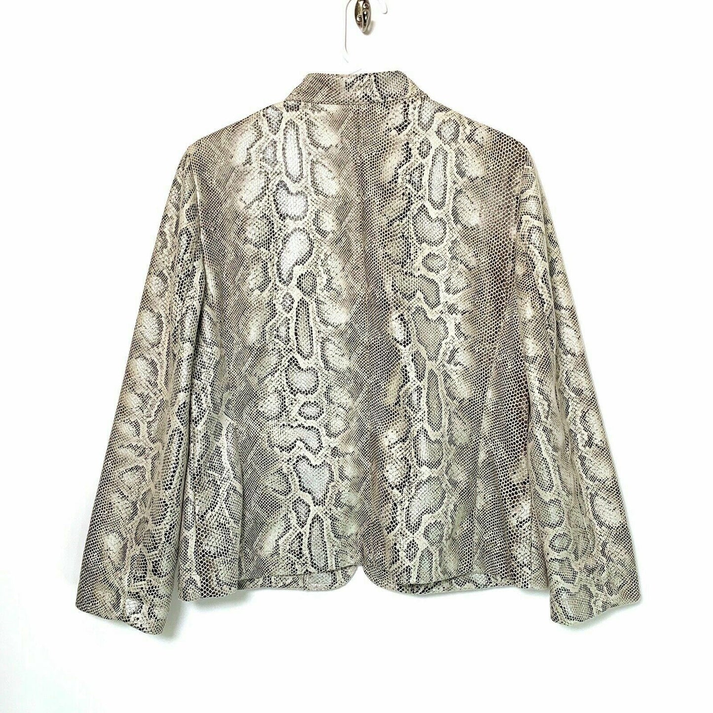 Alfred Dunner Petite Womens Full Zip Jacket | 12P (L) | Gray Snakeskin | EUC -  | Buy at Parsimony Shoppes
