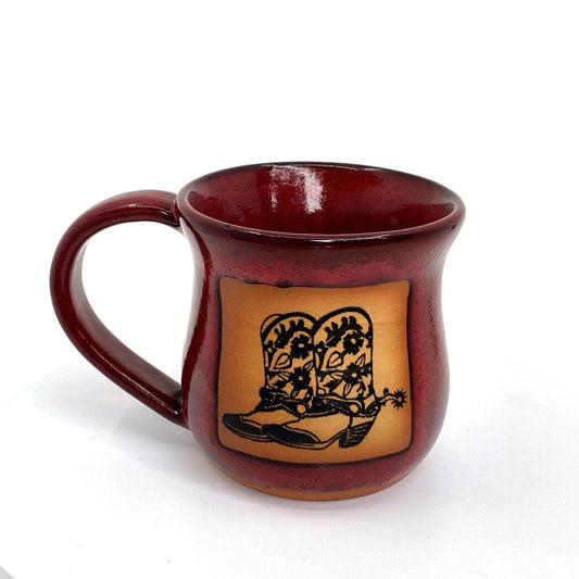 Always Azul Pottery ’Cowboy Boots’ Ceramic Coffee Mug Cup Vintage 14 Fl Oz -  | Buy at Parsimony Shoppes