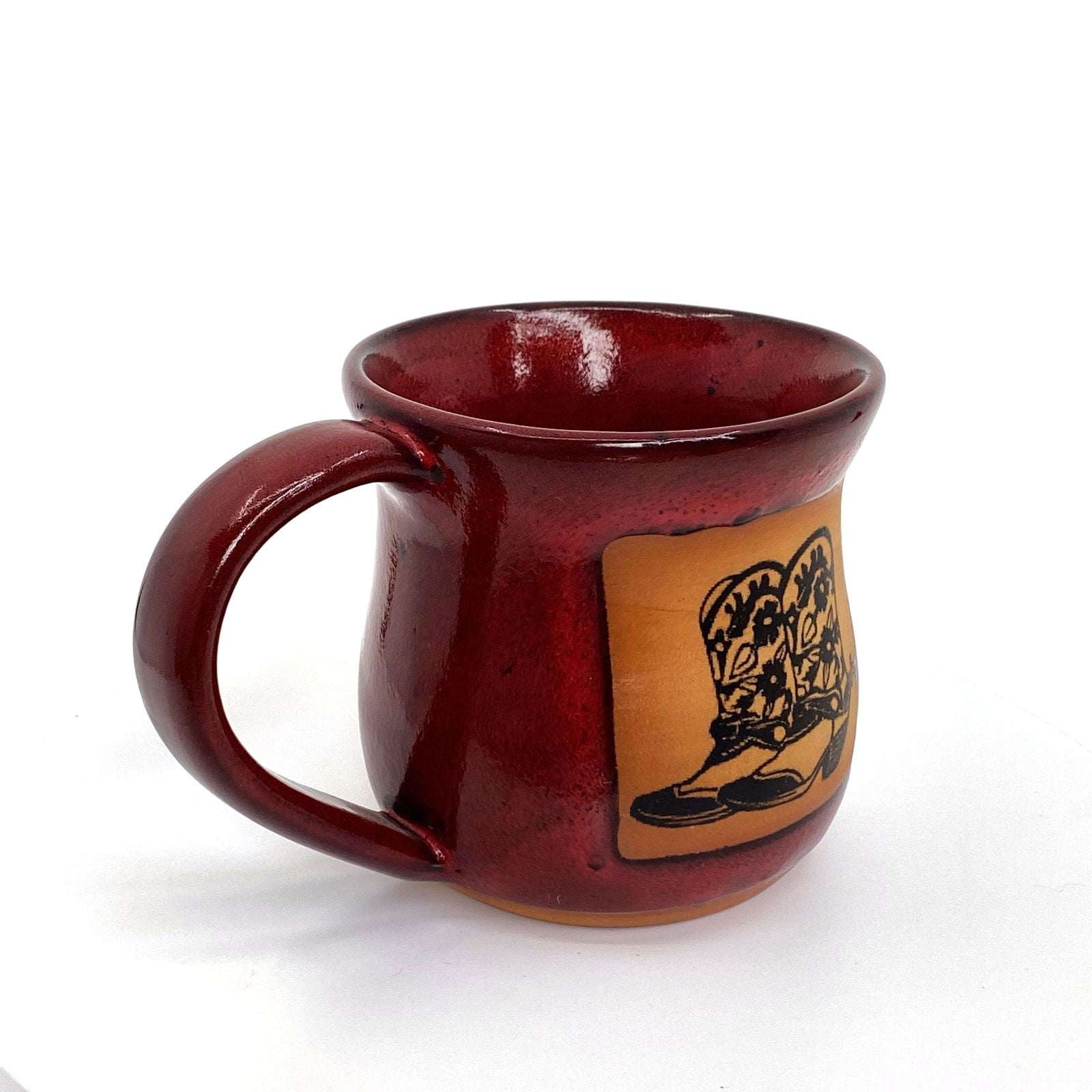 Always Azul Pottery ’Cowboy Boots’ Ceramic Coffee Mug Cup Vintage 14 Fl Oz -  | Buy at Parsimony Shoppes
