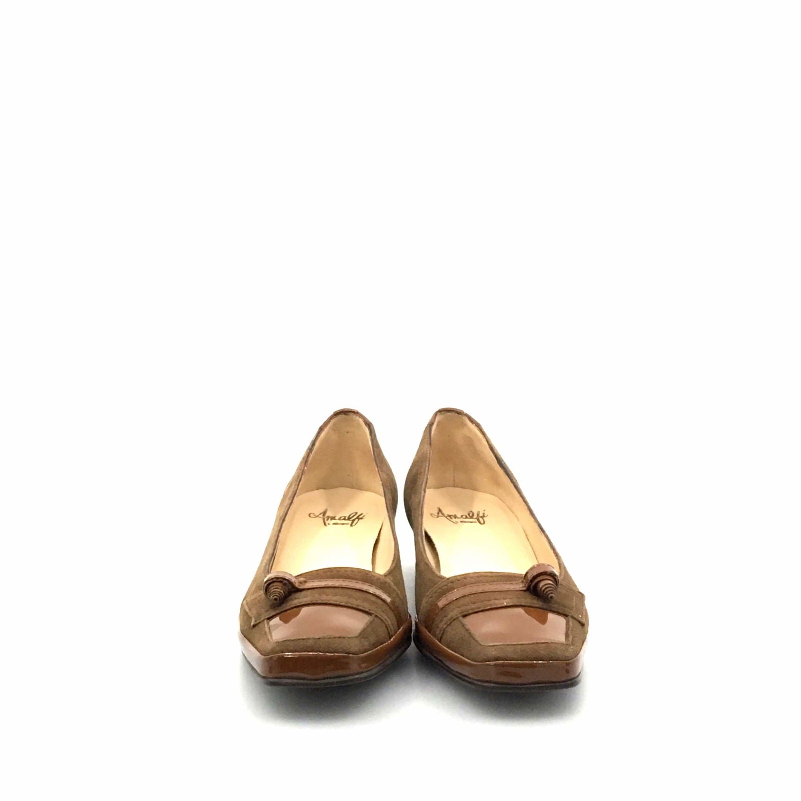 Amalfi by Rangoni Womens Size 6.5M Brown Suede Patent Leather Shoes -  | Buy at Parsimony Shoppes