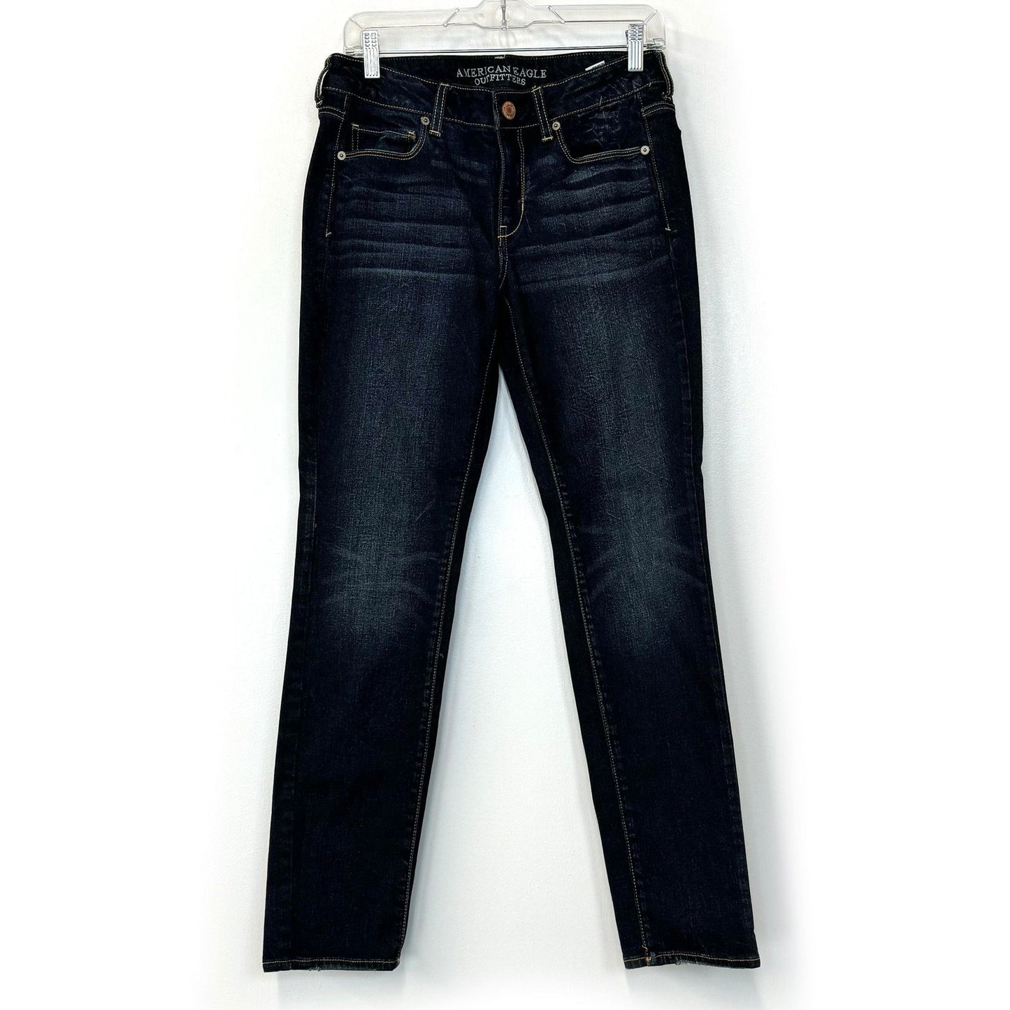 America Eagle Outfitters | Womens Skinny Stretch Jeans | Color: Blue | Size: 10 | Pre-Owned -  | Buy at Parsimony Shoppes