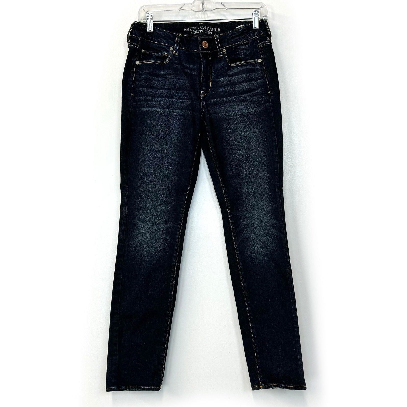 America Eagle Outfitters | Womens Skinny Stretch Jeans | Color: Blue | Size: 10 | Pre-Owned -  | Buy at Parsimony Shoppes