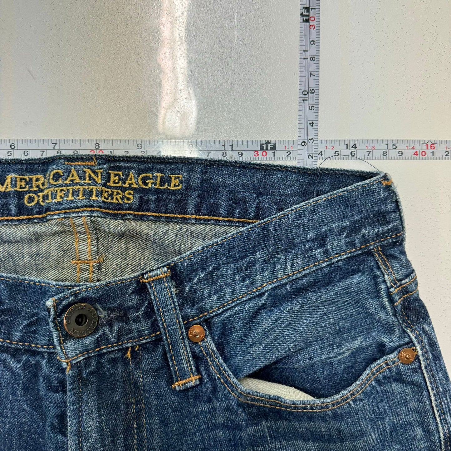 American Eagle Outfitters | Mens Slim Straight Denim Jeans | Color: Blue | Size: 29/32 -  | Buy at Parsimony Shoppes