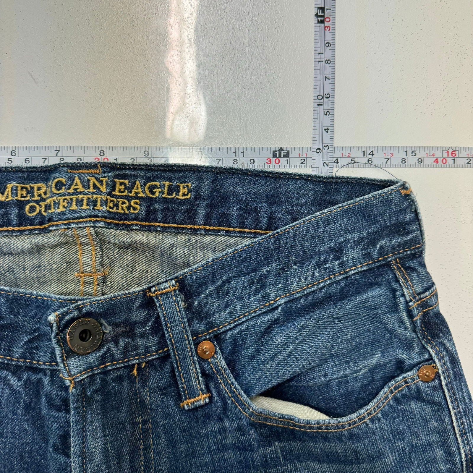 American Eagle Outfitters | Mens Slim Straight Denim Jeans | Color: Blue | Size: 29/32 -  | Buy at Parsimony Shoppes