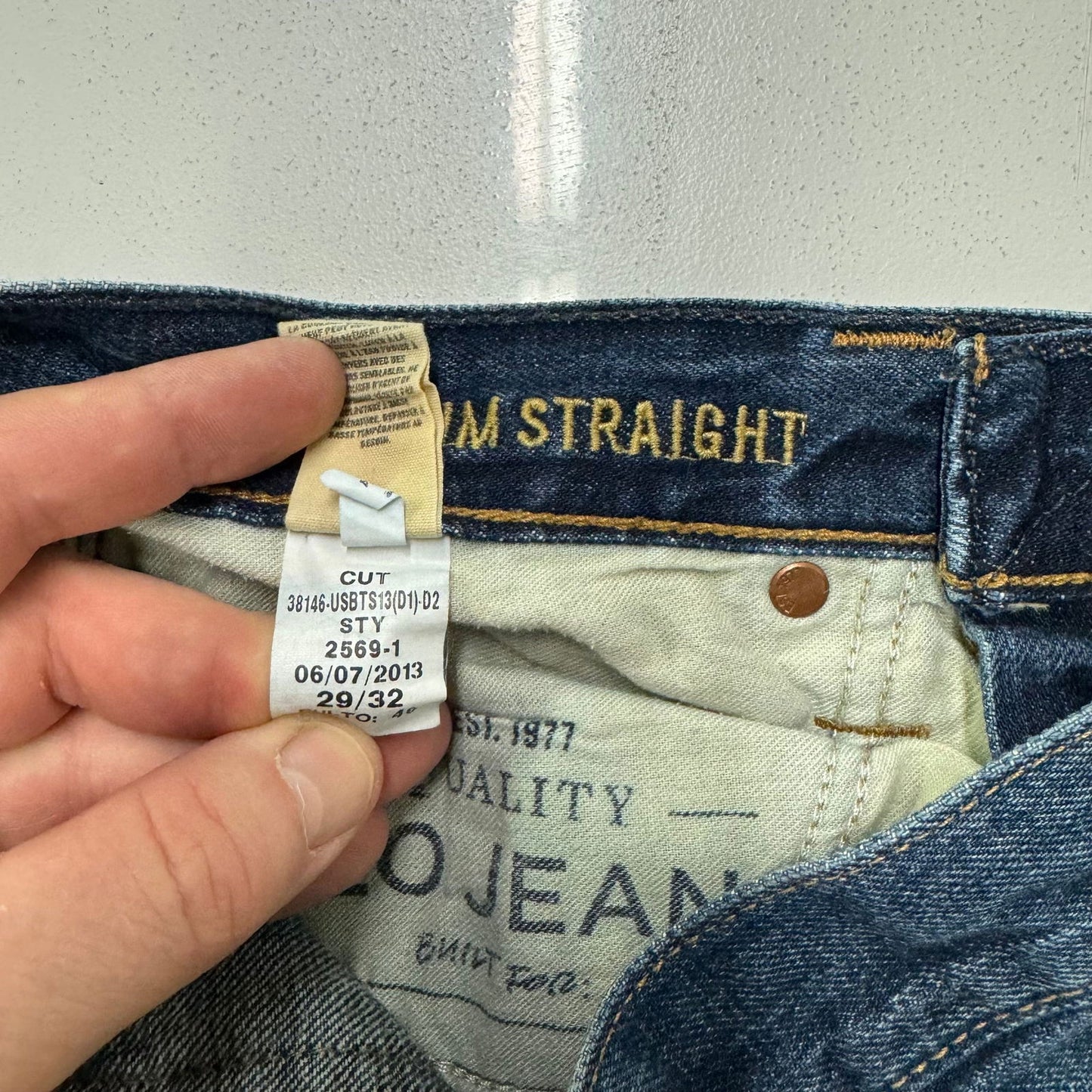 American Eagle Outfitters | Mens Slim Straight Denim Jeans | Color: Blue | Size: 29/32 -  | Buy at Parsimony Shoppes