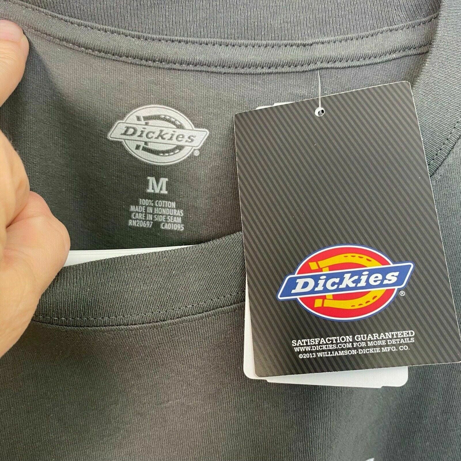 American Flag Dickies Mens Gray T-Shirt - Patriotic Design - Comfortable and Stylish -  | Buy at Parsimony Shoppes