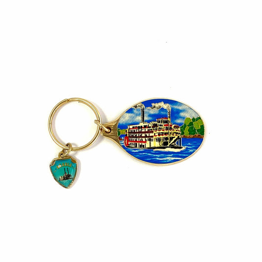 American Riverboats Goldtone Metal Travel Souvenir Keychain "Arabia" -  | Buy at Parsimony Shoppes