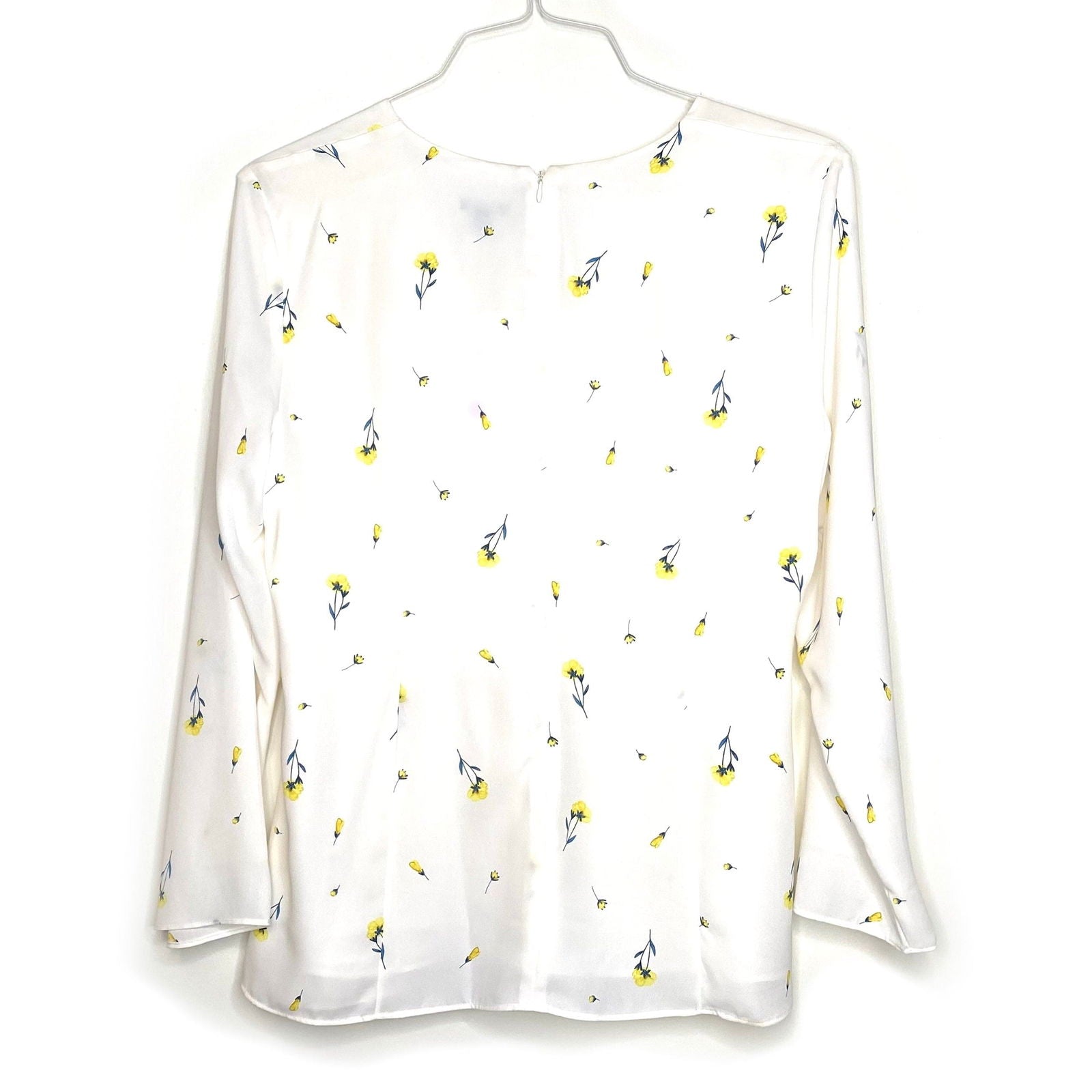 Ann Taylor Womens Size 16 White Floral Blouse Top Twist Shirt NWT -  | Buy at Parsimony Shoppes