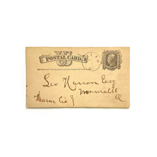 Antique “June 1, 1882” Postal Card - One Cent USA -  | Buy at Parsimony Shoppes