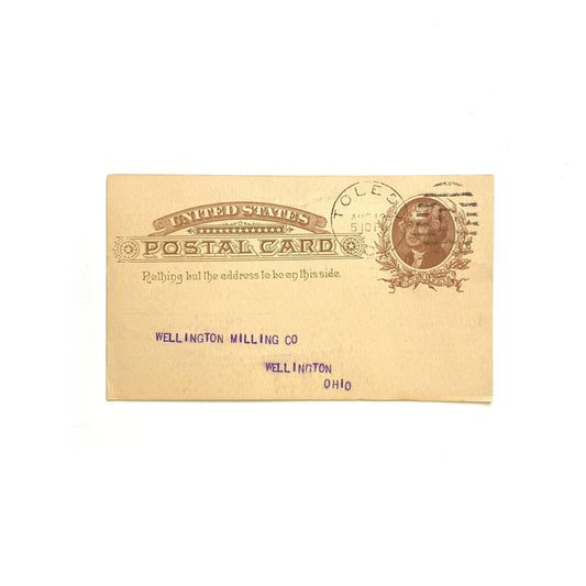 Antique Postal Card - Wheat, Corn, Oats Weights, 1897 - One Cent -  | Buy at Parsimony Shoppes